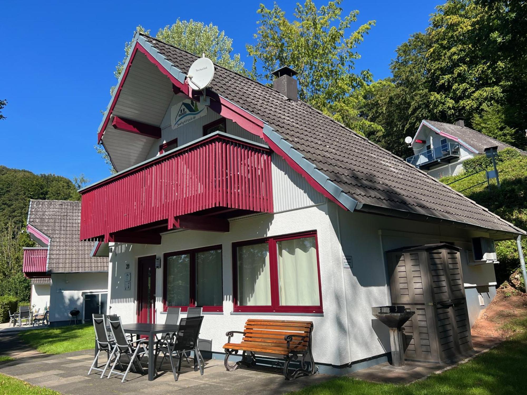 Villa Ferienhaus 21 Mit Seeblick Und Garten Bis 6 Personen Kemmerode Exterior foto